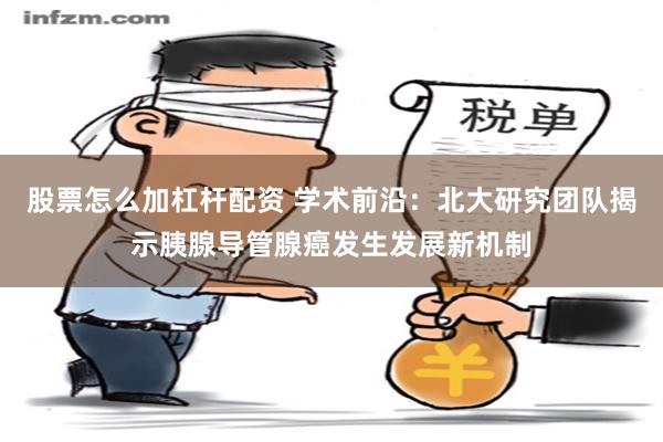 股票怎么加杠杆配资 学术前沿：北大研究团队揭示胰腺导管腺癌发生发展新机制