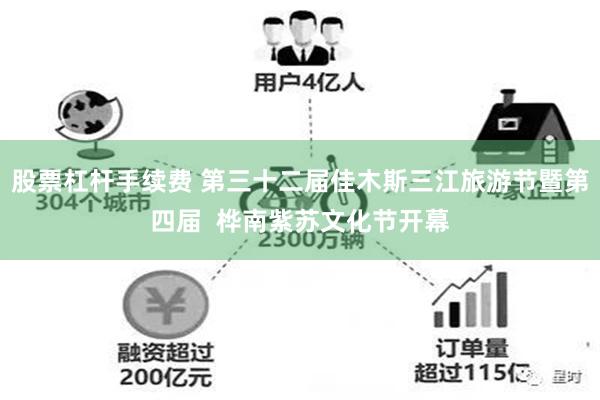 股票杠杆手续费 第三十二届佳木斯三江旅游节暨第四届  桦南紫苏文化节开幕