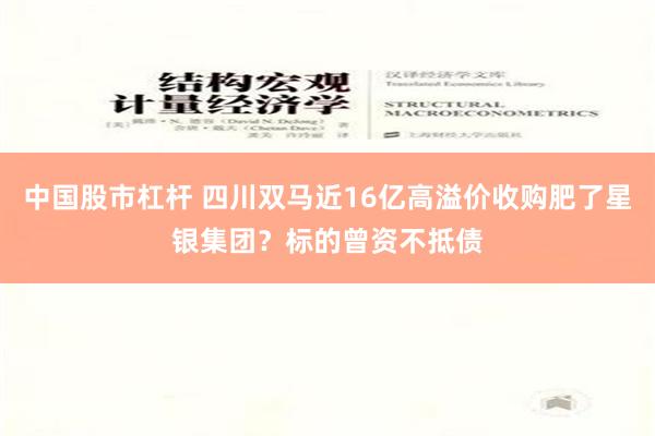 中国股市杠杆 四川双马近16亿高溢价收购肥了星银集团？标的曾资不抵债