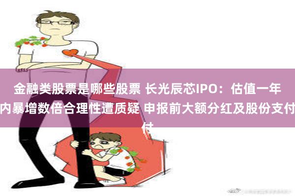 金融类股票是哪些股票 长光辰芯IPO：估值一年内暴增数倍合理性遭质疑 申报前大额分红及股份支付